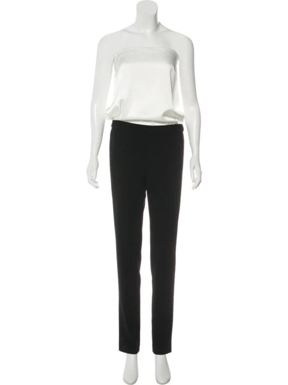 Derek Lam 10 Crosby Mid-Rise Straight-Leg Jumpsuit/Romper